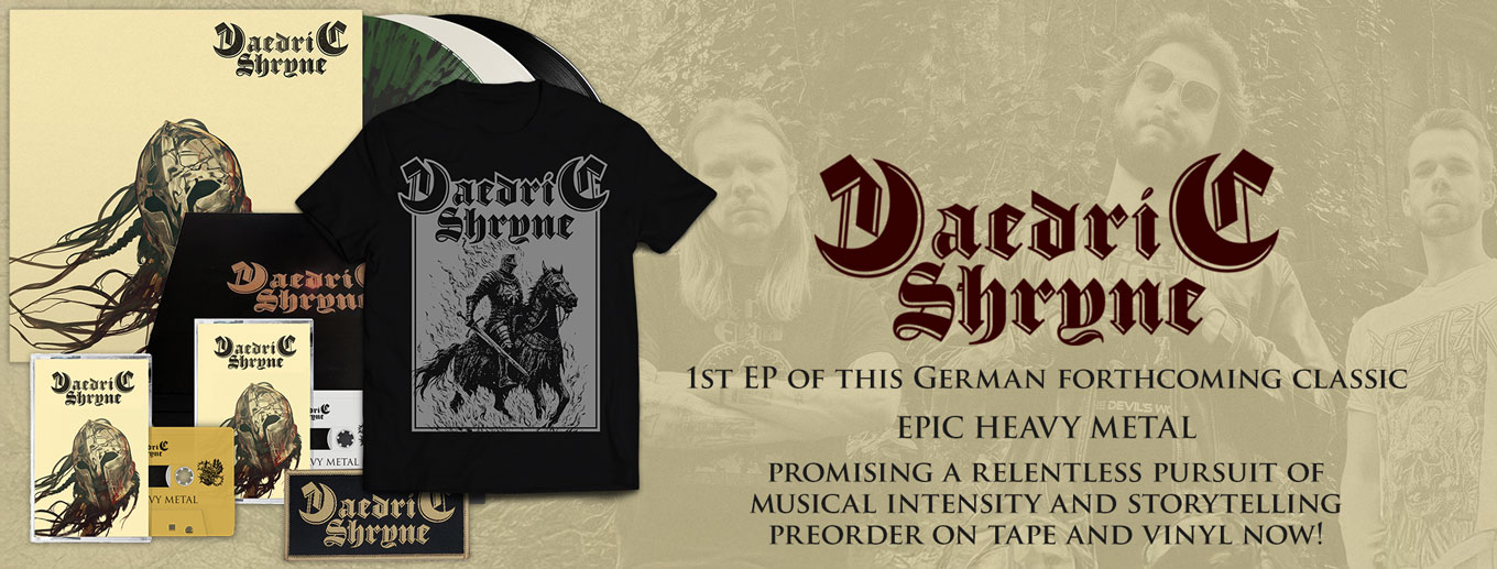 Daedric Shryne Vinyl, Tape, Shirt